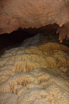 flowstone inside cave