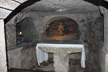 underground church altar