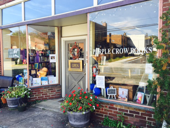 Purple crow bookstore exterior