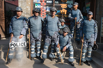 Kathmandu police officers