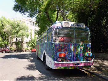 colorful Mexico City bus