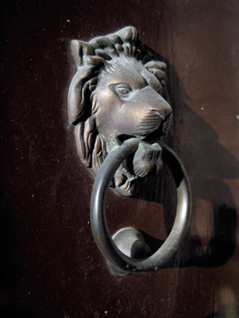 lion door-knocker