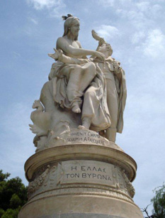 Lord Byron statue