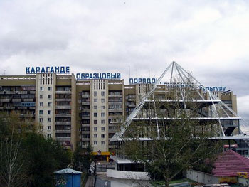 Soviet era architecture in Karaganda