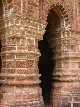 detail of terracotta temple decoration