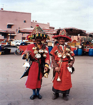 men wearing traditional Moroccan wardrobe