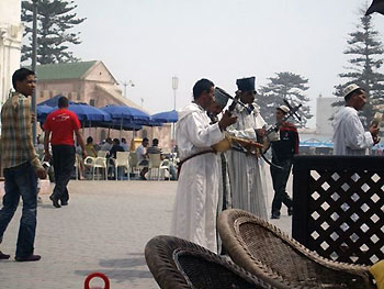 Imdezan - a group of Berber street musicians