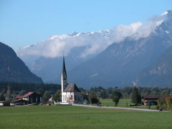 church in Austrian countryside