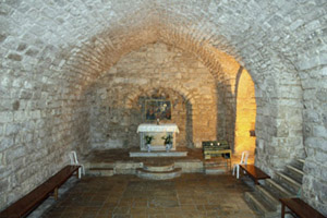 altar in lower church