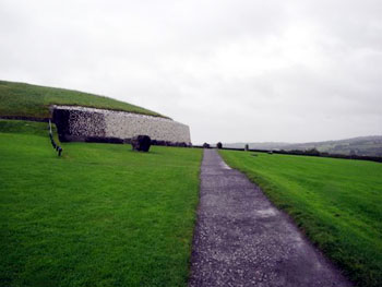 Walkway leading to Newgrange passage tomb