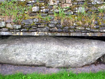 detail view of Newgrange stones