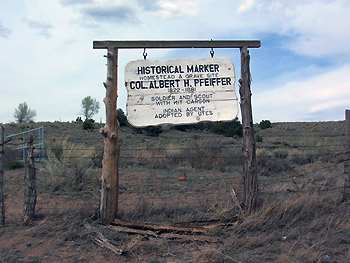 Pfeiffer homestead marker