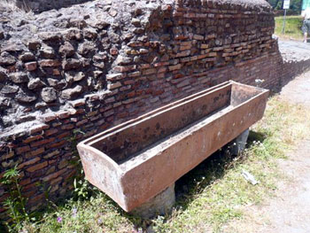 Roman watering trough for horses