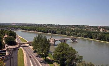 Avignon bridge distant view