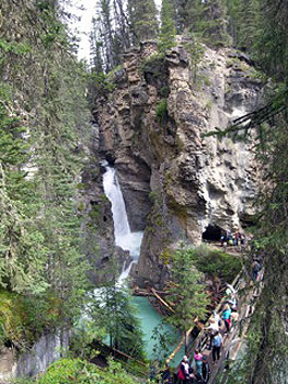 Johnston Canyon waterfall