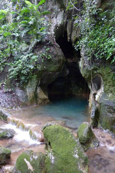 entrance to ATM cave