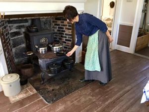 old fashioned woodstove