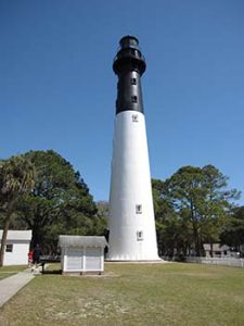 The Hunting island lighthouse
