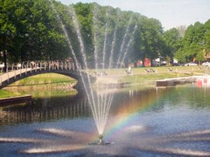fountain in Parnu, Estonia