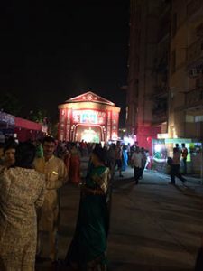 A Durga Puja celebration in a housing society