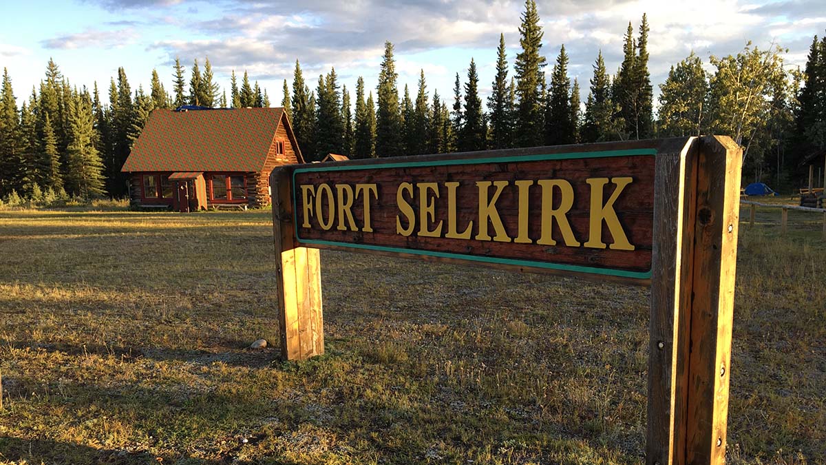 Fort Selkirk Yukon sign