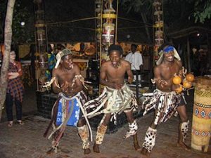 tribal dancers entertain