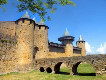 Carcassonne towers and wall