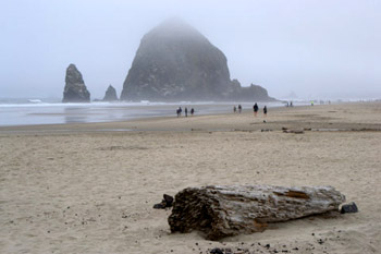 Haystack Rock on Oregon coast