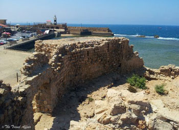 Acre is a walled, port city