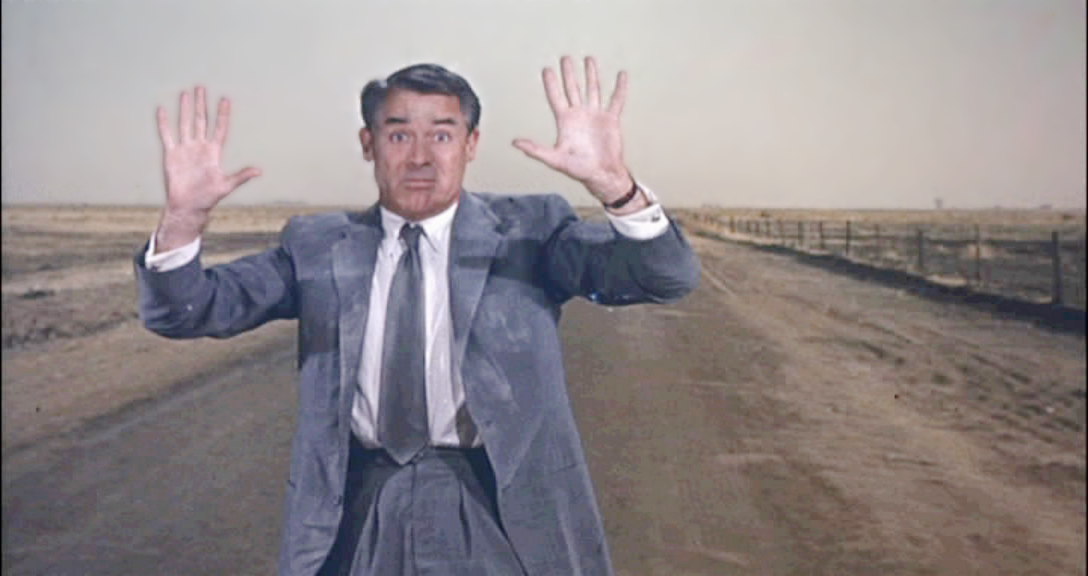 Cary Grant in North by Northwest movie