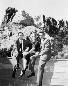 James Mason, Eva Marie Saint, Cary Grant at Mount Rushmore