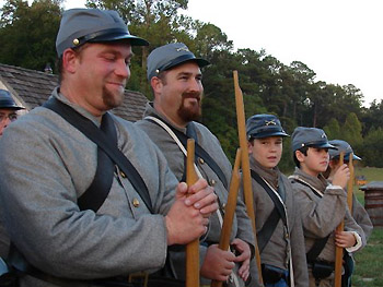 Civil War Adventure Camp participants