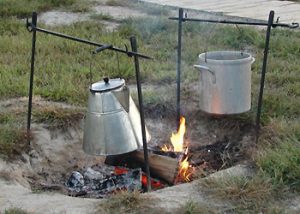 camp fire cooking