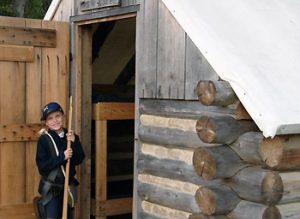 boy at Civil War Adventure Camp
