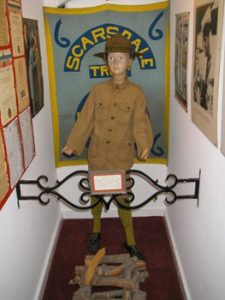Boy Scouts display in Casements museum
