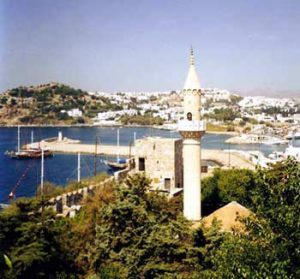 Fethiye harbor and city