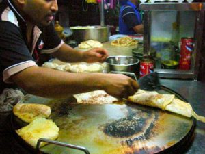 cooking Malaysian roti