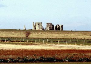 view of Stonehenge from highway