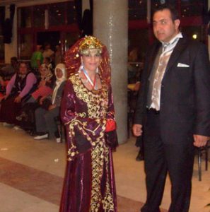 bride wearing traditional Turkish dress