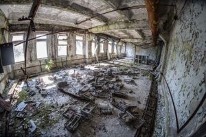 abandoned building in Chernobyl