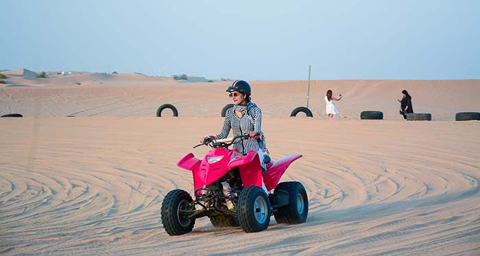 Dubai desert safari quad biking