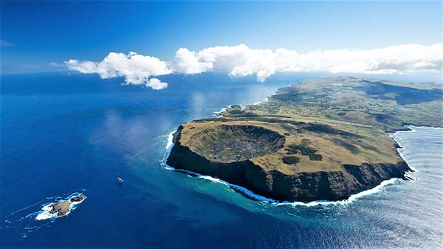 Rano Kau crater Easter Island