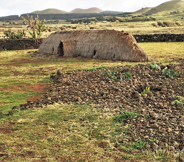 Long House and Manavai on Easter Island