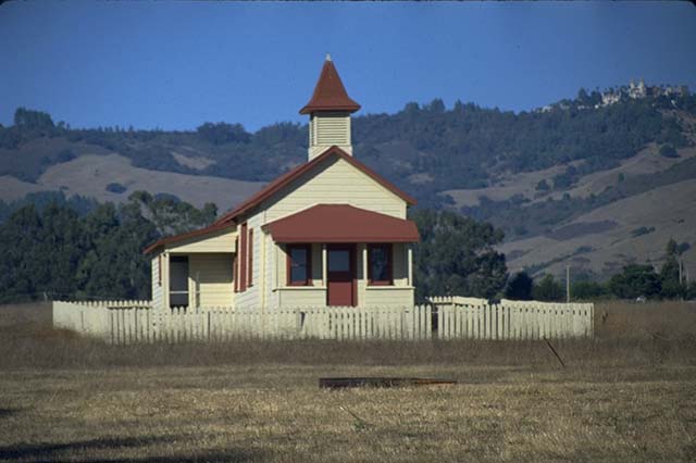 schoolhouse in San Simeon State Park