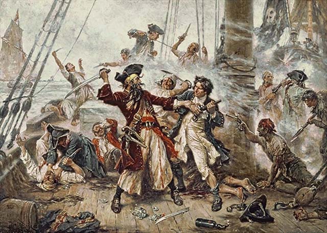 capture of pirate Blackbeard