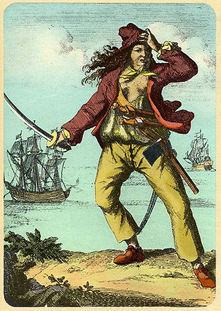 engraving of pirate Mary Read