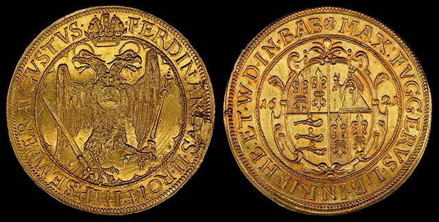 10 ducat German gold coins