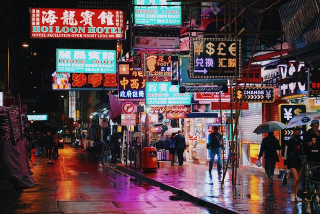 Hong Kong neon lights