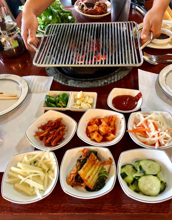 Korea barbecue food in Clarksville