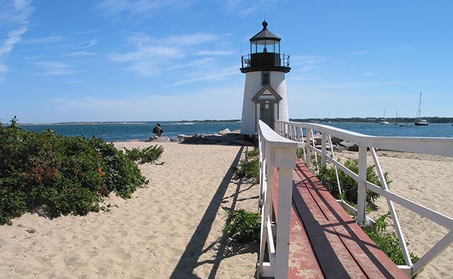 Nantucket island lighthouse